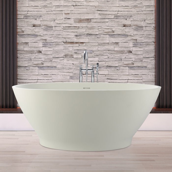 MTI Baths MTI Alissa Freestanding Air BathTub White/Matte 61X35.875X24.25 Wayfair
